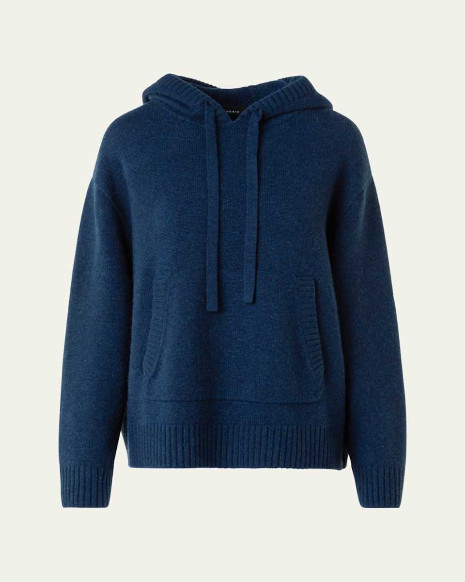 Cashmere Knit Oversized Hooded Sweater
